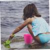 Abaodam Beach Thick Large Bucket with Small Shovel Sand Digging Tools for Outdoor Play Comfortable Grip and Rounded Edges Lightweight Random Color view 4