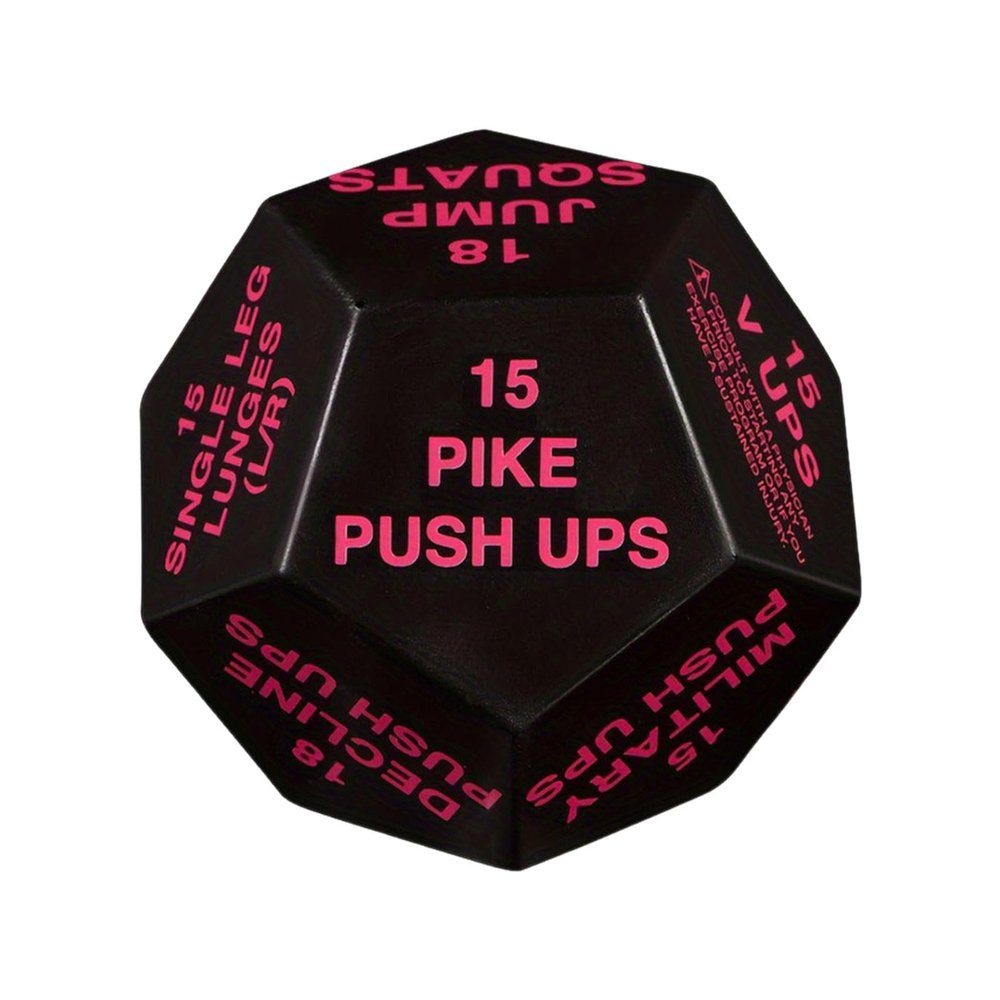 KQFCAZRE Exercise Decision Dice Workout Dice Bodyweight Sports Dice Fitness Dice for Home, Red