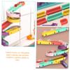 Healifty Colorful Marble Run Building Track for DIY Educational Playset to Develop Fine Motor Skills and Cognitive Ability Easy to Assemble for Birthday Gift view 3