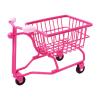 MotiveTech Desktop Organizer Mini Shopping Cart for Kids Role Play Office Decor Gift, Rose Red view 1