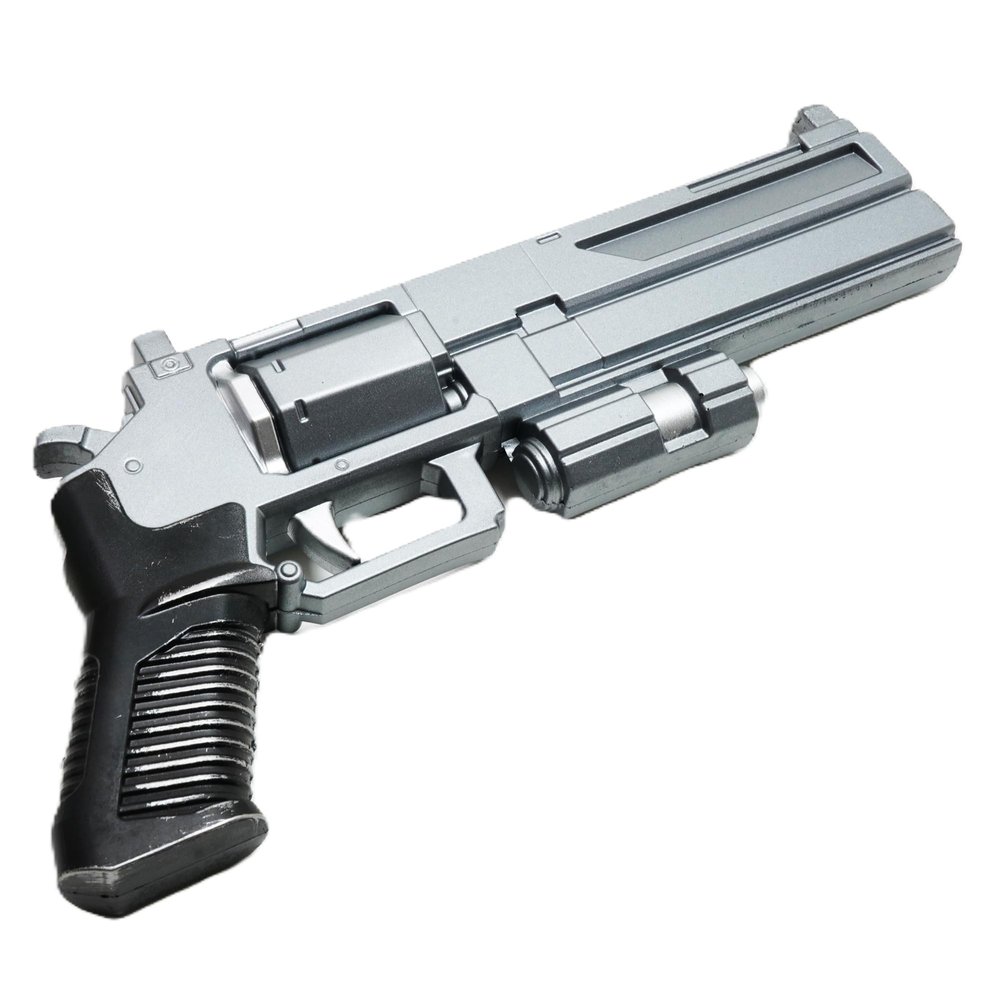 Foam Revolver 12.5" Lightweight PU Prop Gun for Cosplay, Halloween & Display Collectible Non-Firing Sidearm for Fans & Gamers