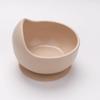 EKOSELA Silicone Baby Suction Bowls Non-Slip Stay Put, High Edge for Self Feeding, BPA Free Toddler Feeding Bowl, (Beige) view 1