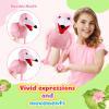 Animal Hand Puppets 11 Inch Bird Plush Toucan Owl Eagle Parrot Flamingo Peacock Puppet Toys Role-Play Puppets for Kids Storytelling Imaginative Pretend Play Teaching Preschool(Flamingo) view 4