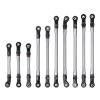 RC Car Parts For Traxxas For TRX-4 1/10 324mm 10Pcs/Set Metal Unassembled Link Set Plastic Rod End RC Crawler Truck Off-road Parts Replacement And Use(Silver) view 1