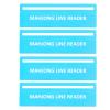 4pcs Mahjong Rules Reader, 6.1x1.97in Bright Mahjong Rules Helper Card Line Guide Finder for Beginners Mom Women Players (Sky Blue) view 1