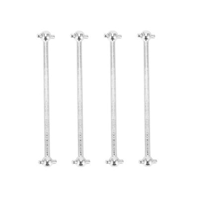 144001 144002 124007 124016 124017 124018 124019 4pcs Drive Shaft Dogbone Driveshaft Upgrade Parts Compatible with RC Car Models Compatible with Various 1 10 Scale Vehicles(Silver)