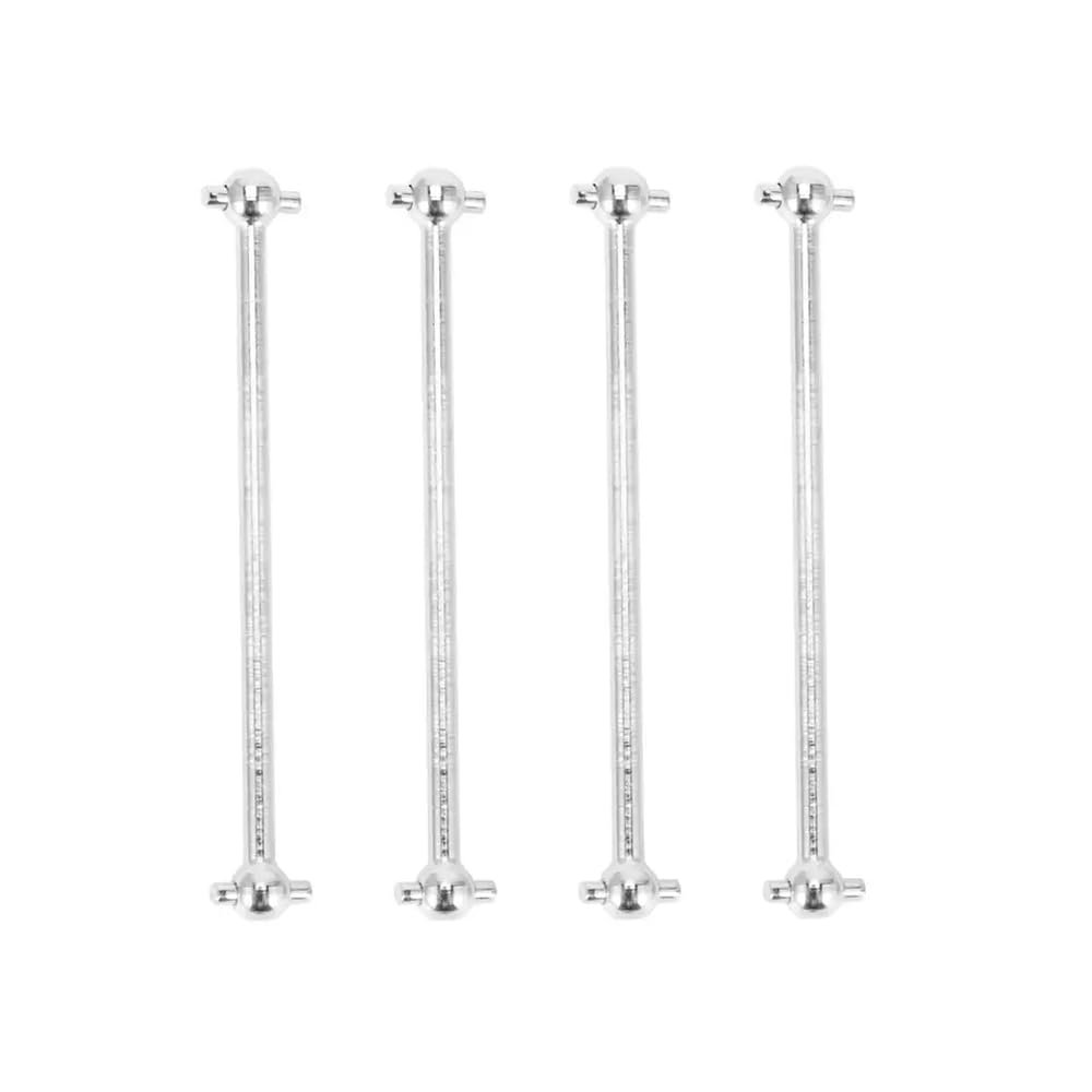 144001 144002 124007 124016 124017 124018 124019 4pcs Drive Shaft Dogbone Driveshaft Upgrade Parts Compatible with RC Car Models Compatible with Various 1 10 Scale Vehicles(Silver)