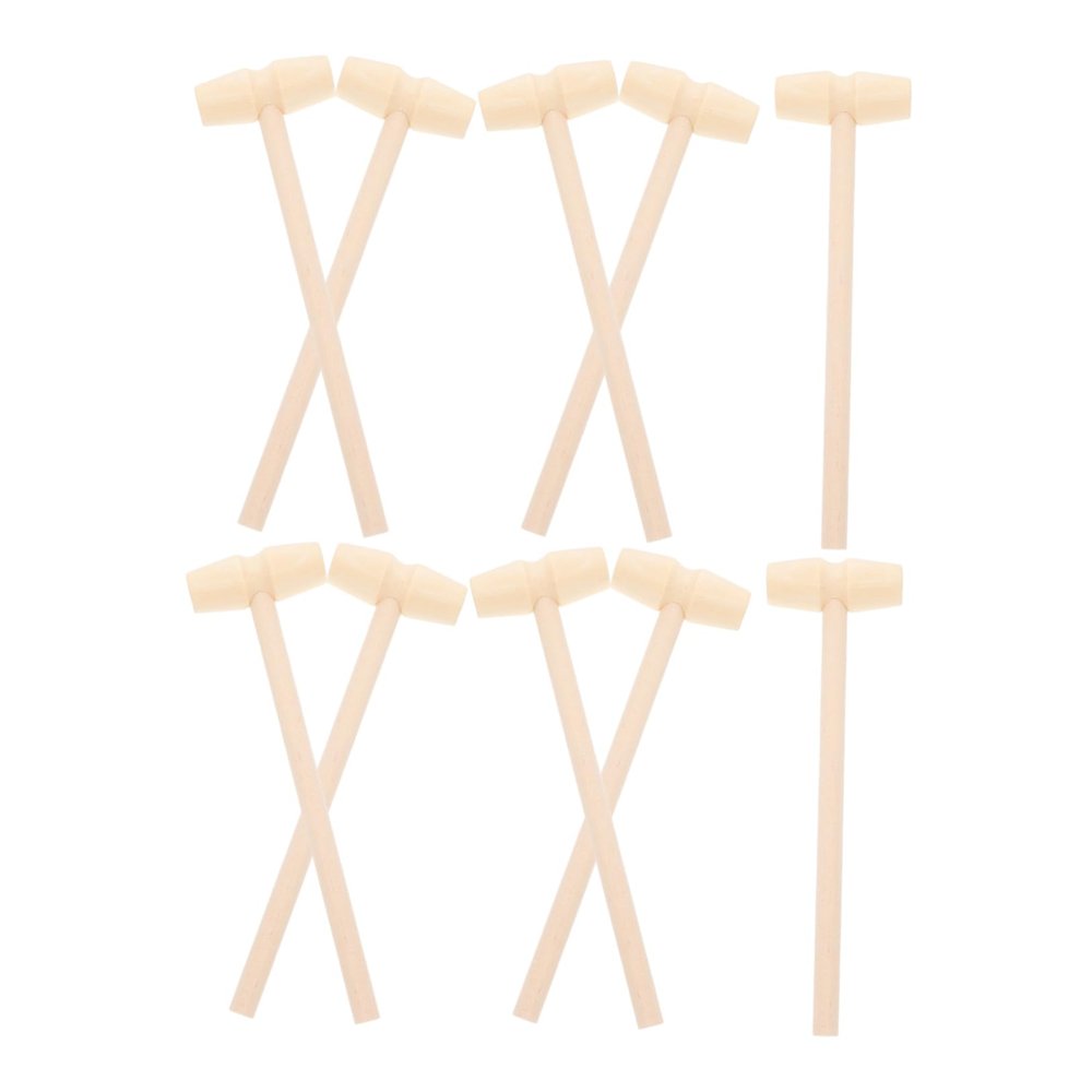 BESPORTBLE 10pcs Mini Wooden Hammer for Boys and Educational Beat to Enhance Hand Eye Coordination and Dexterity Creative Small Mallet