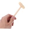 Toyvian 10pcs Mini Wooden Hammer Mallets Educational Beating for Boys Hand Eye Coordination Dexterity Development Gift view 3