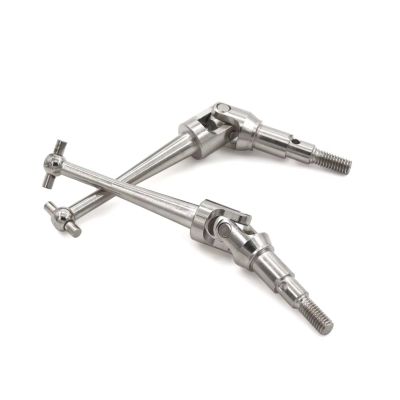 RC Car Drive Shafts For MJX H16 16207 16208 16209 16210 14209 14210 1/16 RC Car Upgrade Parts Accessorie 2pcs Steel Metal Drive Shaft CVD Driveshaft(Silver)