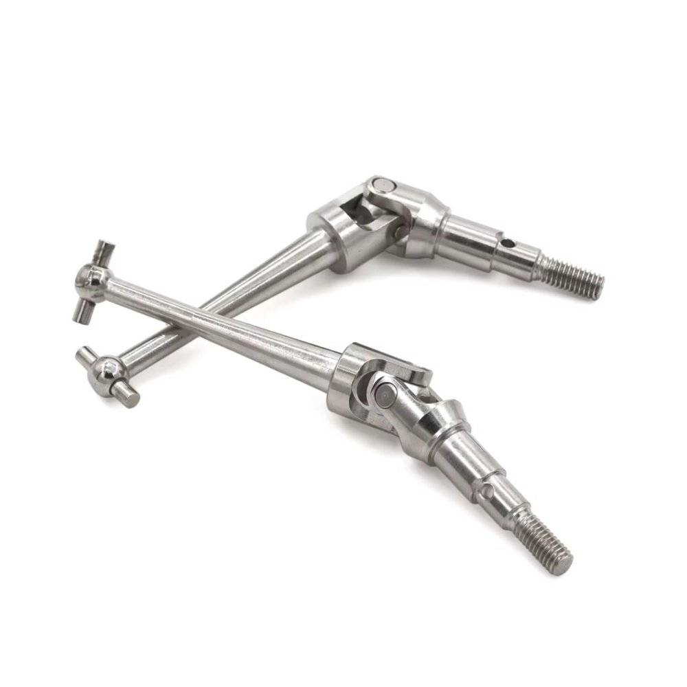 RC Car Drive Shafts For MJX H16 16207 16208 16209 16210 14209 14210 1/16 RC Car Upgrade Parts Accessorie 2pcs Steel Metal Drive Shaft CVD Driveshaft(Silver)