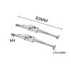 RC Car Drive Shafts For MJX H16 16207 16208 16209 16210 14209 14210 1/16 RC Car Upgrade Parts Accessorie 2pcs Steel Metal Drive Shaft CVD Driveshaft(Silver) view 3