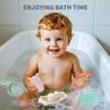 15PCS Baby Bath Toys & 9PCS Bath Toys w/ Silicone Toys & Bath Boats & Stackable Spoons view 2