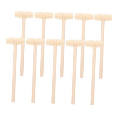 BESPORTBLE 10pcs Mini Wooden Hammer Mallet Educational Beat for Boys Enhances Hand Eye Coordination and Dexterity Development