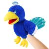 Animal Hand Puppets 11 Inch Bird Plush Toucan Owl Eagle Parrot Flamingo Peacock Puppet Toys Role-Play Puppets for Kids Storytelling Imaginative Pretend Play Teaching Preschool(Peacock) view 1