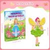 DINSUMRUG Magnetic Dress Up Dolls for Girls,Princess Mermaid Fairy Ballerina Magnet Dolls Dress Up Kits,Car Road Trip Airplane Activity Travel Games Toys Birthday Gift for Girls Ages 3 4 5 6 7 view 2