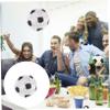 BESPORTBLE Football Shape Pinata for Birthday Party Sugar Filled Plaything with Fun Design Creative Soccer Theme Decoration for Celebration and Photo Prop Easy to Fill with Candy view 2