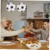 BESPORTBLE Football Shape Pinata for Birthday Party Sugar Filled Plaything with Fun Design Creative Soccer Theme Decoration for Celebration and Photo Prop Easy to Fill with Candy view 4