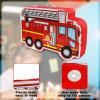 Dulousia Fire Truck Pinata, Funny Firetruck Piata for Boys Girls Firefighter Birthday Decorations, Baby Shower, Thanksgiving, Christmas, Mexican Fiesta, Cinco De Mayo Supplies 16.5x10.6x3.15in view 3
