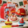 Dulousia Fire Truck Pinata, Funny Firetruck Piata for Boys Girls Firefighter Birthday Decorations, Baby Shower, Thanksgiving, Christmas, Mexican Fiesta, Cinco De Mayo Supplies 16.5x10.6x3.15in view 4