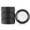 1/10 RC Rally Car Tires OD 3'' On Road Tyres 12mm Hex for 1/10 1/8 Racing Car Tamiya TT01 TT02 XV01 TA06 PTG2 HPI EN M-Sport WRC XTS-f10 KYOSHO HSP LEILALO RC On-Road Car 4PCS  (White) view 1