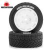 1/10 RC Rally Car Tires OD 3'' On Road Tyres 12mm Hex for 1/10 1/8 Racing Car Tamiya TT01 TT02 XV01 TA06 PTG2 HPI EN M-Sport WRC XTS-f10 KYOSHO HSP LEILALO RC On-Road Car 4PCS  (White) view 4
