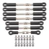 Compatible with Wltoys 144001 144010 124017 124019 RC Car Parts Spare 7Pcs Front Rear Tie Rod Servo Link Rod with Ball Head Screw RC Car Part Accessories view 2