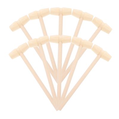 BESPORTBLE 10pcs Mini Wooden Hammer Educational Beat for Boys Hand Eye Coordination Development Creative Pounding Mallet for Early Learning and Dexterity