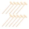 Beaupretty 10pcs Mini Wooden Hammer Educational Beat for Boys Creative Pounding Mallet to Hand Eye Coordination and Grasping Skills view 1
