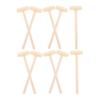 Beaupretty 10pcs Mini Wooden Hammer for Boys Educational Pounding Mallet to Hand Eye Coordination and Dexterity Creative Beat Play Tool view 1