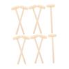 Abaodam 10pcs Mini Wooden Hammer for Boys Educational Beat Enhancing Hand Eye Coordination and Grasping Skills Safe Creative Pounding Mallets view 1