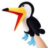 Animal Hand Puppets 11 Inch Bird Plush Toucan Owl Eagle Parrot Flamingo Peacock Puppet Toys Role-Play Puppets for Kids Storytelling Imaginative Pretend Play Teaching Preschool(Toucan) view 1