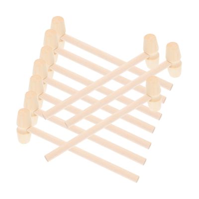 Abaodam 10pcs Mini Wooden Hammer for Boys Beat Educational Enhancing Hand Eye Coordination and Dexterity Development