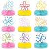 12Pcs Bikini Flower Bubble Honeycomb Centerpiece for Tables Ocean Party Decoration Yellow Cartoon Honeycomb Centerpiece Table Topper for Under the Sea Baby Shower Cartoon Theme Birthday Party Supplies view 1