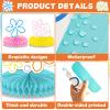 12Pcs Bikini Flower Bubble Honeycomb Centerpiece for Tables Ocean Party Decoration Yellow Cartoon Honeycomb Centerpiece Table Topper for Under the Sea Baby Shower Cartoon Theme Birthday Party Supplies view 3