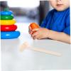 Abaodam 10pcs Mini Wooden Mallet for Boys Educational Beat Hand Eye Coordination Development Creative Pounding Hammer Safe Material view 4