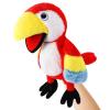 Animal Hand Puppets 11 Inch Bird Plush Toucan Owl Eagle Parrot Flamingo Peacock Puppet Toys Role-Play Puppets for Kids Storytelling Imaginative Pretend Play Teaching Preschool(Parrot) view 1