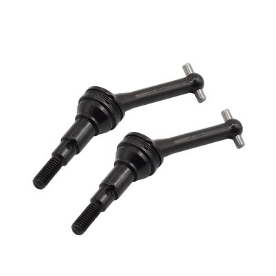 2Pcs Metal Drive Shafts Dog Bone for mjx 1/14 for Hyper Go Truck 14301 14302 CVD 14410 RC Car Upgrade Parts Accessories(Black)