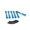 6pcs Metal Link Rod Tie Rod Linkage HS 18301 18302 18311 18312 18321 18322 Upgrade Parts Compatible with 1 18 Scale RC Cars Compatible with Various Models(Blue) view 1