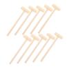 Healifty 10pcs Mini Wooden Hammer Mallets Educational Beat for Boys and Hand Eye Coordination Dexterity Development Gift view 1