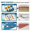 BlueWood Wooden Wall Busy Board Panels, Toddler Learning Activity Center, Montessori Philosophy Sensory, Educational Toys, Conducive to All-Round Development - Aircraft view 3