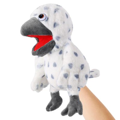 Animal Hand Puppets 11 Inch Bird Plush Toucan Owl Eagle Parrot Flamingo Peacock Puppet Toys Role-Play Puppets for Kids Storytelling Imaginative Pretend Play Teaching Preschool(Owl)