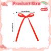 20Pcs Red Bows for Cake, Red Bow for Cake Topper Bows Ribbon Bow Decorations for Birthday Wedding Christmas Tree Party Supplies, Perfect for Birthday Party, Easy to Use view 2