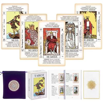 DLAGOMLIFE Tarot Cards for Beginners, Classic Tarot Cards with Meanings on Them for Beginners to Expert