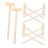 VANZACK 10pcs Mini Wooden Mallet for Boys Beat Educational Hammer Enhancing Hand Eye Coordination Dexterity Development Pounding Play Tool view 1