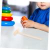 VANZACK 10pcs Mini Wooden Mallet for Boys Beat Educational Hammer Enhancing Hand Eye Coordination Dexterity Development Pounding Play Tool view 4
