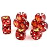 10 Piece D6 dice 16mm Acrylic Dice Set Polyhedral Dice Game Dice for RPG MTG DND Dice Table Games view 2