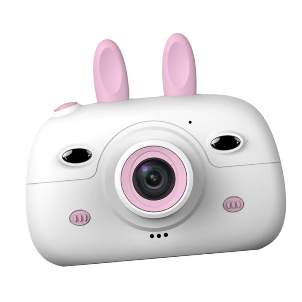 Abaodam Digital Camera Dual Lens Mini Camera with IPS Screen Intelligent Face Recognition Auto Supports Up to Memory