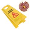 10pcs Mini Caution Wet Floor Signs Miniature Dollhouse Accessories Tiny Realistic Traffic Safety Slippery Warning Signs for Role Playing Game and Model Collections view 3