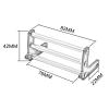 Rc Crawler Bumper Compatible with Axial for SCX10 for Traxxas for TRX4 1/10 RC Crawler Vehicle Upgrade Accessories Metal Front Bumper for Universal view 3